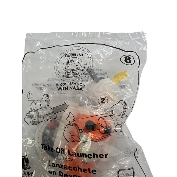 Peanuts X NASA Take-Off Launcher Happy Meal Toy #8 Snoopy Woodstock New Sealed - Picture 5 of 5